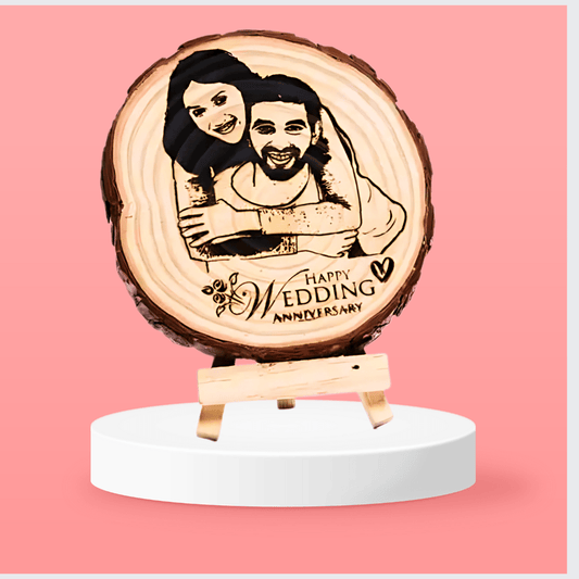 Personalized Engraved Wooden Photo Frame with Stand