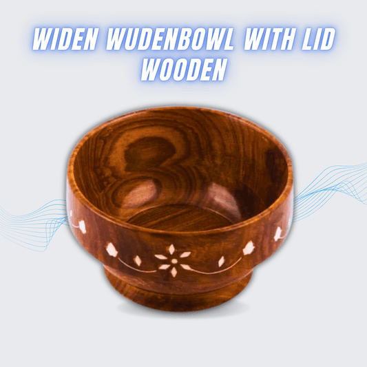 Wooden Bowl with Lid for Tea, Coffee, Sugar, Salt | Multipurpose Storage Container | Freezer Safe (Pack of 1)